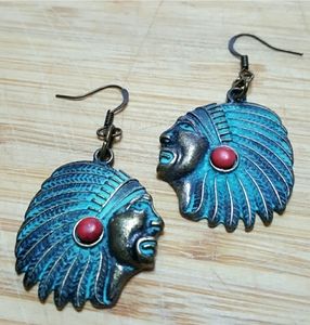 Tribal Indian Chief Earrings